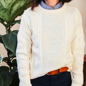 Tradlands Modern Fisherman Sweater in Shell